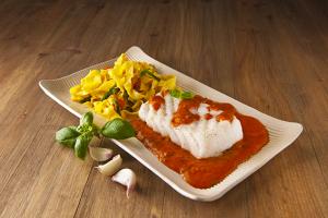 fish filets in sauce